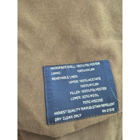 Ralph Lauren Olive Double-Breasted Trench Coat size 46L - Picture 8 of 8